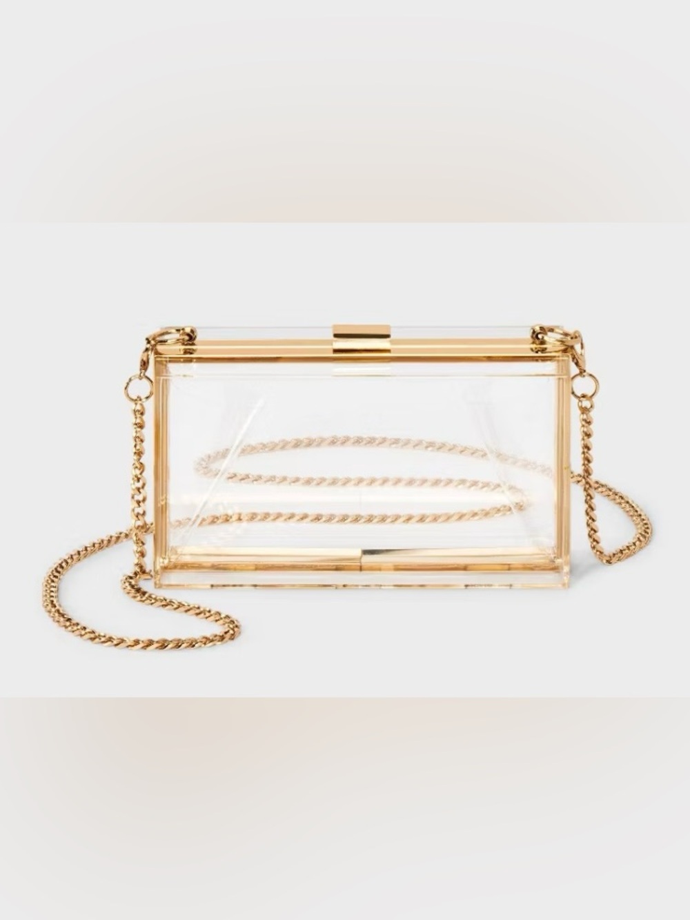 NWT Clear Minaudière crossbody bag/ clutch - Picture 2 of 12